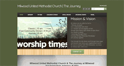 Desktop Screenshot of milwoodunitedmethodistchurch.org